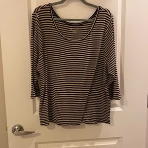 Striped Scoop Neck
